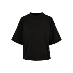 Koszulka Damska Organiczna O Dużej Gramaturze. Czarne koszulki sportowe damskie Urban Classics, xs, bez wzorów, bez kołnierzyka, bez ramiączek, trekkingowe. Za 84.99 zł.