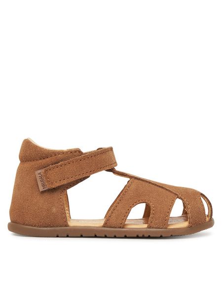 Mrugała Sandały Mimi 1111/5-30 Brązowy. Brązowe sandały chłopięce Mrugała, ze skóry, bez zapięcia. Za 299.99 zł.