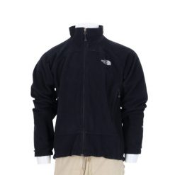 Second life - Kurtka polarowa męska WindWall - Stan bardzo dobry. Czarne kurtki sportowe męskie The North Face, l, bez wzorów, z polaru, trekkingowe. Za 170.36 zł.
