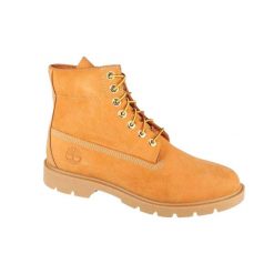 Botki Męskie Skóra Classic. Żółte botki męskie Timberland, bez wzorów, z gumy, z okrągłym noskiem, bez zapięcia. Za 973.99 zł.