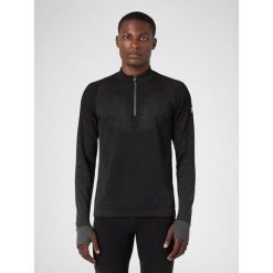 Exceleration Long-Sleeved Zip Up Running Shirt. Czarne bluzki z długim rękawem męskie UYN, m, bez wzorów, bez kołnierzyka. W wyprzedaży za 289.65 zł.
