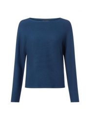 Franco Callegari Sweter z dzianiny Kobiety Bawełna niebieski, XXL. Niebieskie swetry damskie Franco Callegari, uniwersalny, bez wzorów, z bawełny, eleganckie, bez kołnierzyka, bez ramiączek, bez kaptura. Za 249.95 zł.