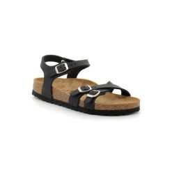 Birkenstock Kumba Black Kapcie Damskie. Czarne kapcie damskie Birkenstock, bez wzorów, z gumy. Za 878.00 zł.