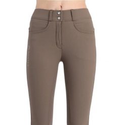 Damskie spodnie jeździeckie z pełnym lejem Montar Essential Megan Vol 2. Brązowe spodnie materiałowe damskie MONTAR, s, bez wzorów, z lycry. Za 553.50 zł.