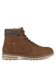 U.S. Polo Assn. Trapery POLY001M/DLT1 Brązowy. Brązowe śniegowce i trapery męskie U.S. Polo Assn., z nubiku, bez zapięcia. Za 379.99 zł.