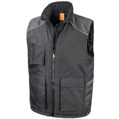 Unisex WorkGuard Vostex Bodywarmer / Kamizelka / Odzież Robocza. Czarna bluzy męskie RESULT, m, bez wzorów, bez kaptura. Za 225.99 zł.