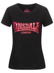Koszulka damska Lonsdale Cartmel. Czarne t-shirty damskie Lonsdale, m, bez wzorów, z bawełny, bez kołnierzyka. Za 118.00 zł.