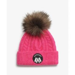 Kapelusz damski Superdry Luxe. Czerwone czapki i kapelusze damskie Superdry., na zimę, bez wzorów, z syntetyku, klasyczne. Za 180.75 zł.