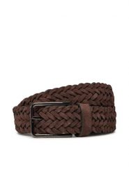 Calvin Klein Pasek Męski Warmth Braided Suede 35Mm K50K512841 Brązowy. Brązowe paski damskie Calvin Klein, bez wzorów, ze skóry. Za 169.99 zł.