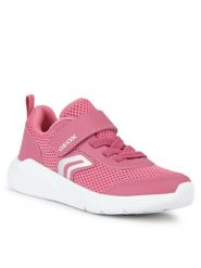 Sneakersy Geox. Niebieskie buty sportowe dziewczęce Geox, bez wzorów, bez zapięcia. Za 229.99 zł.