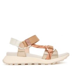 Sandały Hispanitas. Żółte sandały damskie Hispanitas, bez wzorów, bez obcasa, na płaskiej podeszwie, bez zapięcia. Za 569.99 zł.