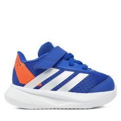 Sneakersy adidas. Niebieskie trampki i tenisówki chłopięce Adidas, bez wzorów, bez zapięcia. Za 139.99 zł.