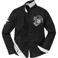 Koszula z długim rękawem Slim Fit bonprix czarny. Koszule męskie marki Giacomo Conti. Za 49.99 zł.