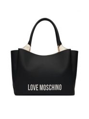 LOVE MOSCHINO Torebka JC4107PP1PKD000B Czarny. Czarne torebki do ręki damskie Love Moschino, bez wzorów, ze skóry, bez dodatków. Za 1,059.00 zł.