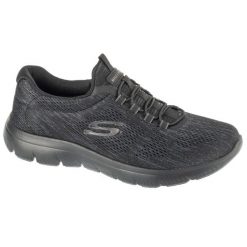 Buty treningowe damskie, Summits - Fun Flair. Czarne obuwie sportowe damskie Skechers, bez wzorów. Za 229.99 zł.