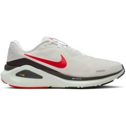 Buty do biegania męskie Nike Structure 26. Białe buty sportowe męskie Nike, bez zapięcia, do biegania. Za 618.80 zł.