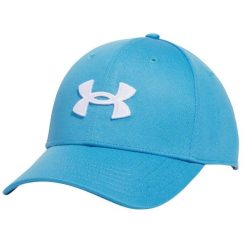 Męska Czapka Z Daszkiem Blitzing. Niebieskie czapki i kapelusze męskie Under Armour, bez wzorów, sportowe. Za 136.99 zł.