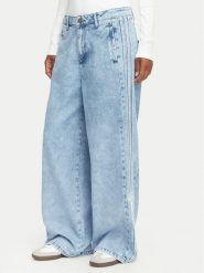 Adidas Jeansy Adibreak Mid Rise Wide Leg Denim Pant KT2651 Niebieski jasny Wide Leg. Niebieskie jeansy damskie Adidas. Za 439.99 zł.