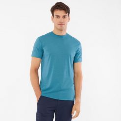 T-shirt męski VIKING Salen Man Merino. Niebieskie t-shirty męskie Viking, na zimę, m, bez wzorów, bez kołnierzyka. Za 191.16 zł.