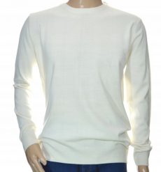 Sweter męski z kaszmiru i wełny merynosów kaszmirowy L biały 152. Białe bluzy męskie Giovane Ricco, l, bez wzorów, z kaszmiru, bez kaptura. Za 211.79 zł.
