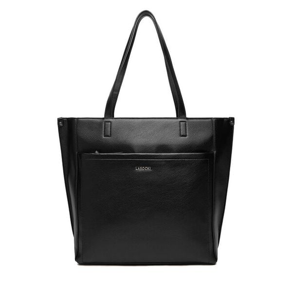 Torebka Lasocki. Czarne torebki do ręki damskie Lasocki, bez wzorów, bez dodatków. Za 189.99 zł.