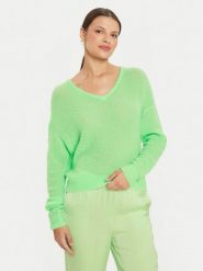 American Vintage Sweter Zakday ZAK18BE24 Zielony Regular Fit. Zielone swetry damskie American Vintage, m, bez wzorów, z wełny, vintage, bez kołnierzyka, bez ramiączek, bez kaptura. Za 329.99 zł.