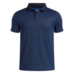Koszulka polo Under Armour UA Matchplay Printed-BLU. Niebieskie koszulki polo męskie Under Armour, bez wzorów, z dzianiny, bez ramiączek. Za 241.45 zł.