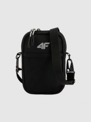 4F Saszetka - czarna Uniwersalny. Czarne torby na ramię damskie 4f, bez wzorów, z materiału, bez dodatków. Za 69.99 zł.