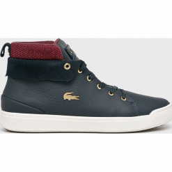 Lacoste - Buty. Niebieskie obuwie sportowe damskie Lacoste, bez wzorów, z gumy, Adidas Advantage. W wyprzedaży za 289.90 zł.