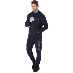 Bluza z kapturem Asics OTH. Niebieskie bluzy męskie Asics, m, bez wzorów, z kapturem. Za 299.50 zł.