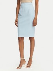 Maryley Spódnica mini 26EB710/43MA Niebieski jasny Regular Fit. Niebieskie spódnice damskie Maryley, xs, bez wzorów, z syntetyku, mini. Za 229.99 zł.