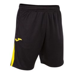 Szorty Joma Championship VII. Czarne krótkie spodenki sportowe męskie Joma, m, bez wzorów, z materiału. Za 229.50 zł.