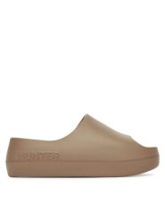 Hunter Klapki S55796-B Brązowy. Brązowe klapki damskie Hunter, bez wzorów, z syntetyku, bez obcasa. Za 99.99 zł.