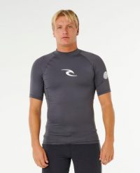 Koszulka UV Rip Curl Lycra Waves Upf Perf S/S. Szare koszulki sportowe męskie Rip Curl, l, bez wzorów, z lycry, bez kołnierzyka, bez ramiączek, żeglarskie. Za 131.99 zł.