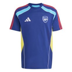 Koszulka Arsenal UBP 2025/26. Niebieskie koszulki sportowe męskie Adidas, bez wzorów, bez kołnierzyka, bez ramiączek, do piłki nożnej. Za 220.50 zł.