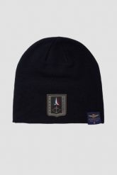 AERONAUTICA MILITARE Granatowa czapka męska Frecce Tricolori Toque Patch. Niebieskie czapki i kapelusze męskie Aeronautica Militare, bez wzorów. W wyprzedaży za 119.99 zł.