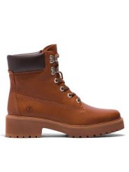 Timberland Trzewiki Carnaby Cool 6In TB0A5YWGF131 Brązowy. Brązowe botki damskie Timberland, ze skóry, bez obcasa, na płaskiej podeszwie, bez zapięcia. Za 679.99 zł.