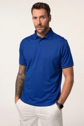 Męska Koszulka polo golf rękaw 1/2 zatrzaski do rozm. 7XL. Niebieskie koszulki polo męskie JAY-PI, m, bez wzorów, z materiału, bez ramiączek. Za 199.99 zł.