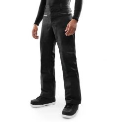 Męskie spodnie snowboardowe hardshell Siroko P5 Aino Black. Czarne spodnie snowboardowe męskie SIROKO, m, bez wzorów, z hardshellu, narciarskie. Za 507.00 zł.