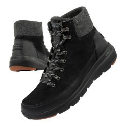 Buty sportowe damskie Skechers. Czarne obuwie sportowe damskie Skechers, bez wzorów, z syntetyku, trekkingowe, Skechers Sport. Za 249.00 zł.