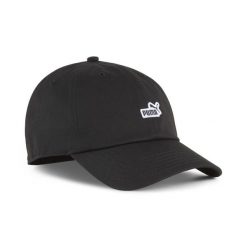Czapka z daszkiem z naszywką z logo No. 1 ESS PUMA. Czarne czapki i kapelusze damskie Puma, z aplikacjami, z bawełny. Za 53.99 zł.