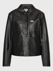 Brixton Kurtka z imitacji skóry Survey Boxy Chore 03354 Czarny Regular Fit. Czarne kurtki damskie Brixton, m, bez wzorów, ze skóry, bez kaptura. Za 479.99 zł.