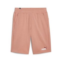 Dwukolorowe szorty Puma Essentials+. Czerwone krótkie spodenki sportowe męskie Puma, m, bez wzorów, na fitness i siłownię. Za 128.55 zł.