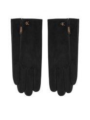 Calvin Klein Rękawiczki Damskie LV04F9006G Czarny. Czarne szaliki i chusty damskie Calvin Klein, bez wzorów, ze skóry. Za 349.99 zł.