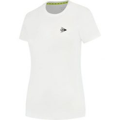 Koszulka sportowa damska Dunlop Club Crew Tee. Białe koszulki sportowe damskie Dunlop, bez wzorów, bez kołnierzyka, bez ramiączek. Za 129.99 zł.