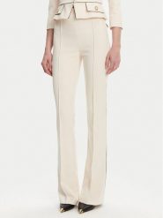 Elisabetta Franchi Spodnie materiałowe PA-084-51E2 Écru Regular Fit. Spodnie materiałowe damskie Elisabetta Franchi, bez wzorów, z materiału. Za 739.99 zł.