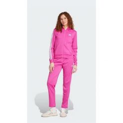Dres Essentials 3-Stripes Rozmiar XL Różowy - JD5436. Czerwone obuwie sportowe damskie Adidas, bez wzorów, z dresówki, na fitness i siłownię. Za 227.00 zł.
