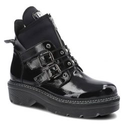 Czarne Botki Maciejka Damskie Stylowe Obuwie. Czarne botki damskie Maciejka, na wiosnę, z materiału, eleganckie, bez obcasa, na płaskiej podeszwie, bez zapięcia. Za 319.00 zł.