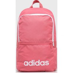Adidas - Plecak. Czerwone plecaki damskie Adidas, bez wzorów, z materiału. Za 79.90 zł.