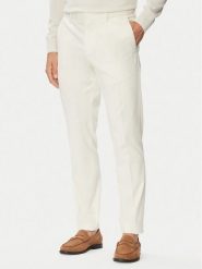 BOSS Chinosy C-Genius-DTL-WG-264F 50571185 Kremowy Slim Fit. Białe eleganckie spodnie męskie Boss, m, bez wzorów, z bawełny. Za 679.99 zł.